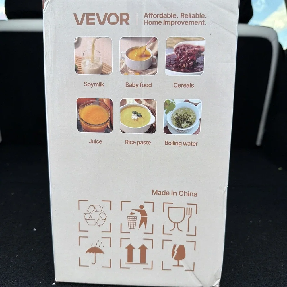 VEVOR 8-in-1 Nut Milk Maker 34 oz Soy Milk Maker 200W Blender Oat Nut Soy Juice